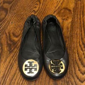 Tory Burch Black Ballerina Flats